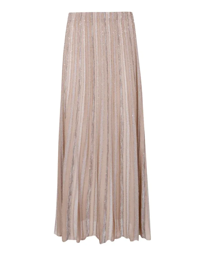 D.EXTERIOR sequin-embellished maxi skirt - Nude Nude