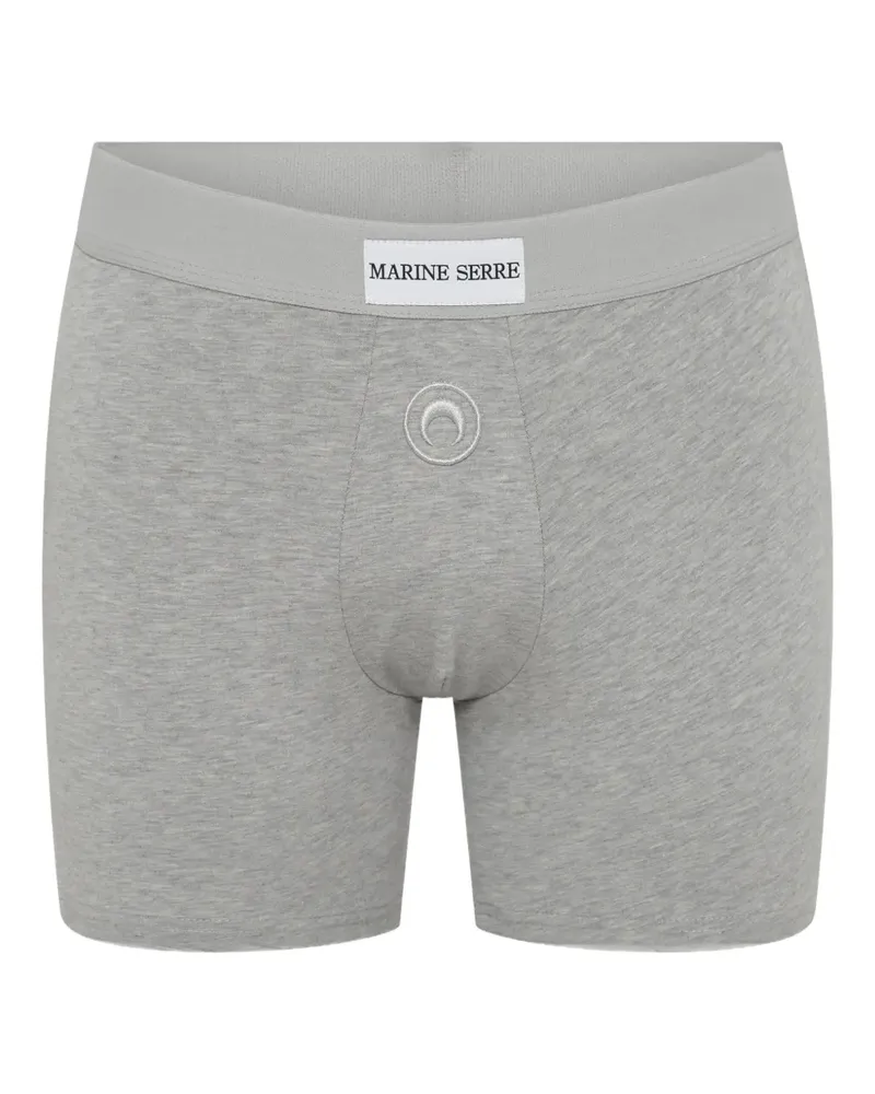 Marine Serre Jersey-Boxershorts mit Moon-Logo - Grau Grau
