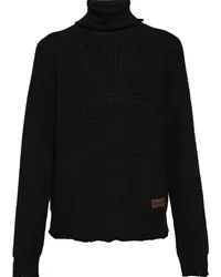 Dsquared2 Gestrickter Rollkragenpullover Schwarz