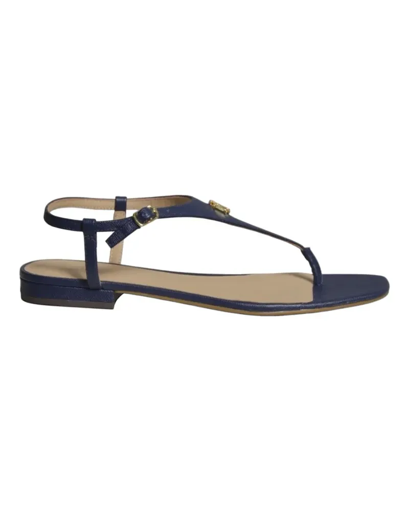 Ralph Lauren logo-plaque thong sandals - Blau Blau