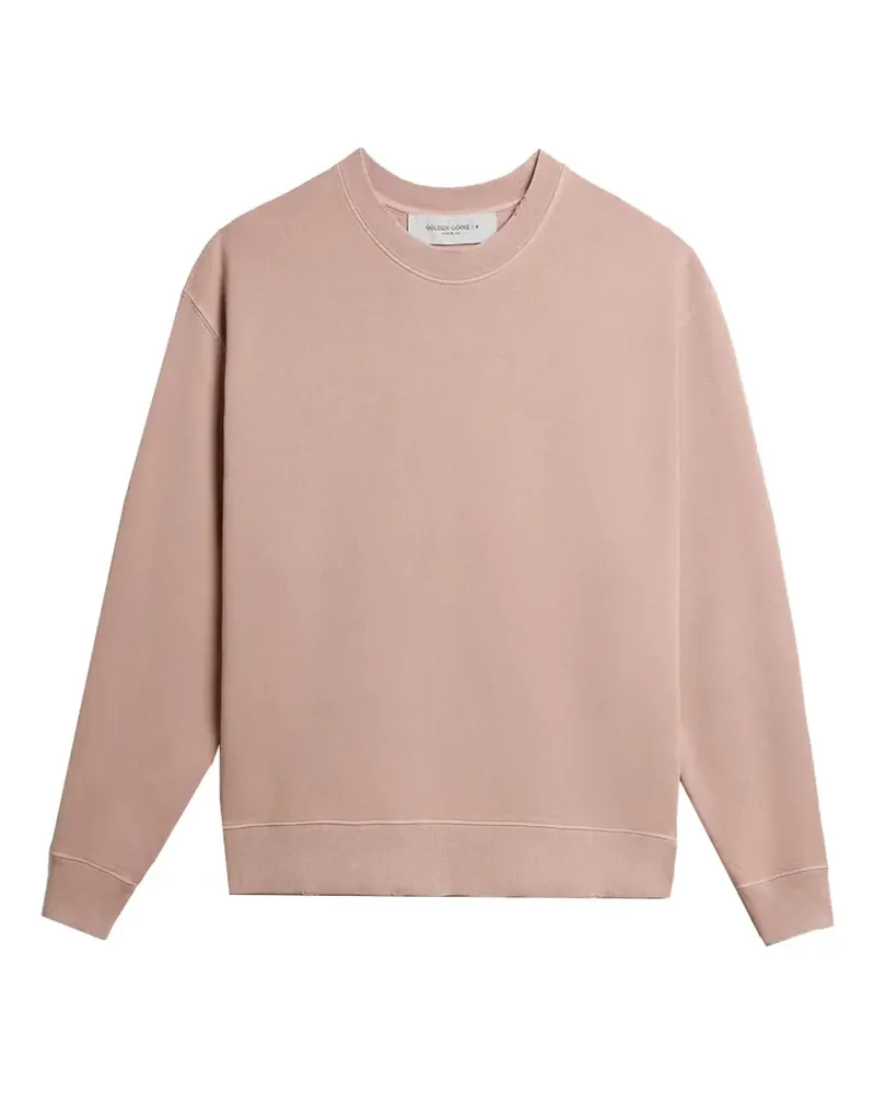 Golden Goose logo patch ribbed sweatshirt - Rosa Rosa