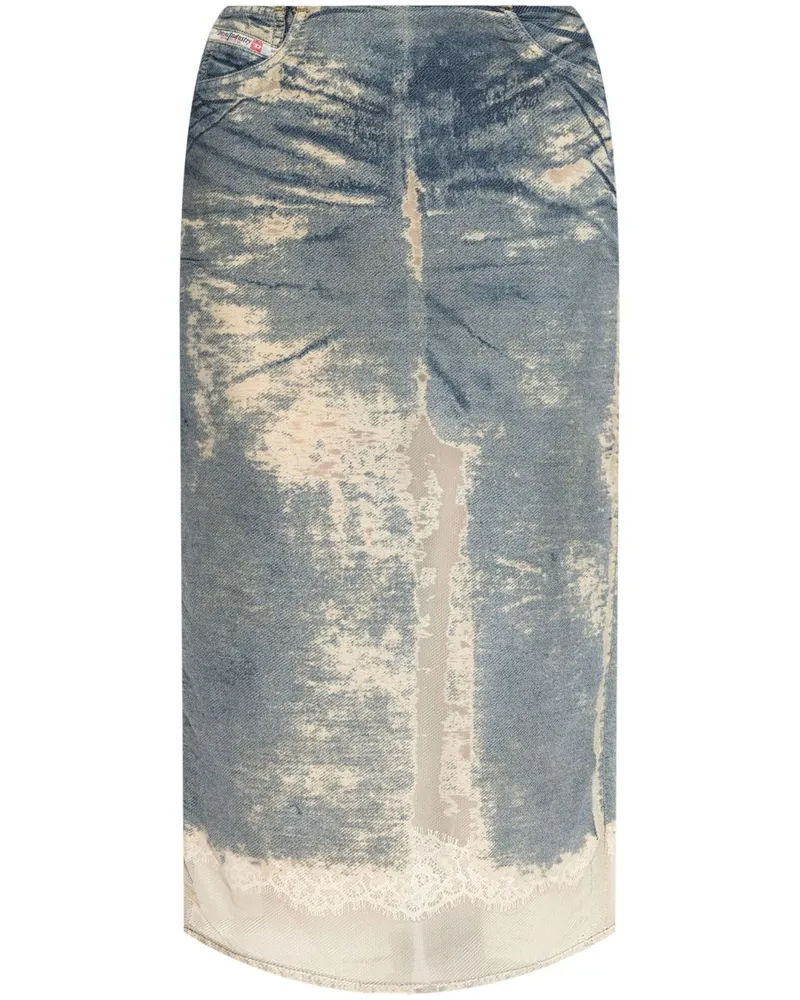 Diesel DE-PRA-FSF Jeansrock Blau