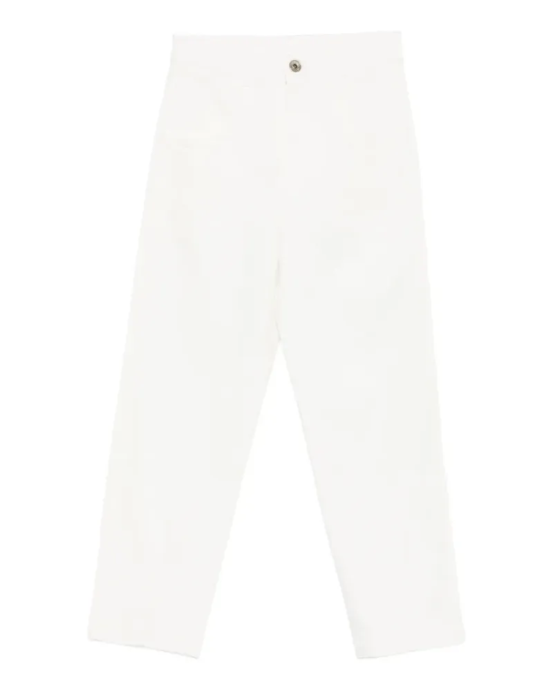 Eleventy Hose mit Gürtelschlaufen - Weiß Weiß