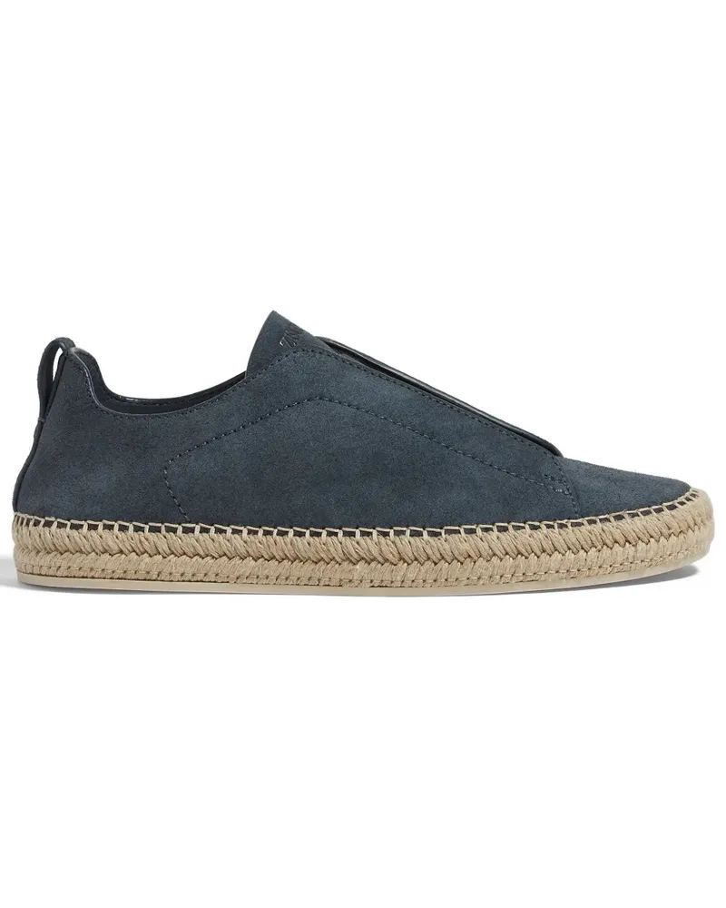 Ermenegildo Zegna Triple Stitch Espadrilles - Blau Blau