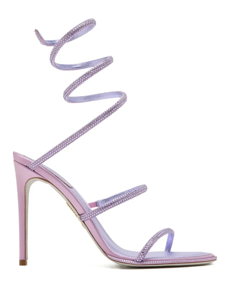 René Caovilla strass spiral sandals - Violett Violett
