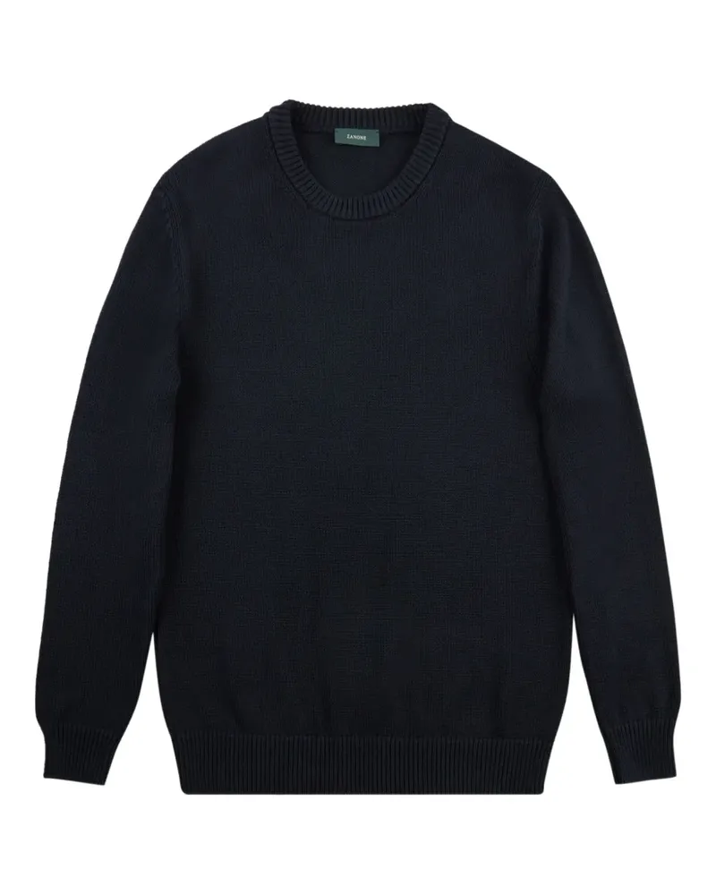 Zanone Pullover mit rundem Ausschnitt - Blau Blau