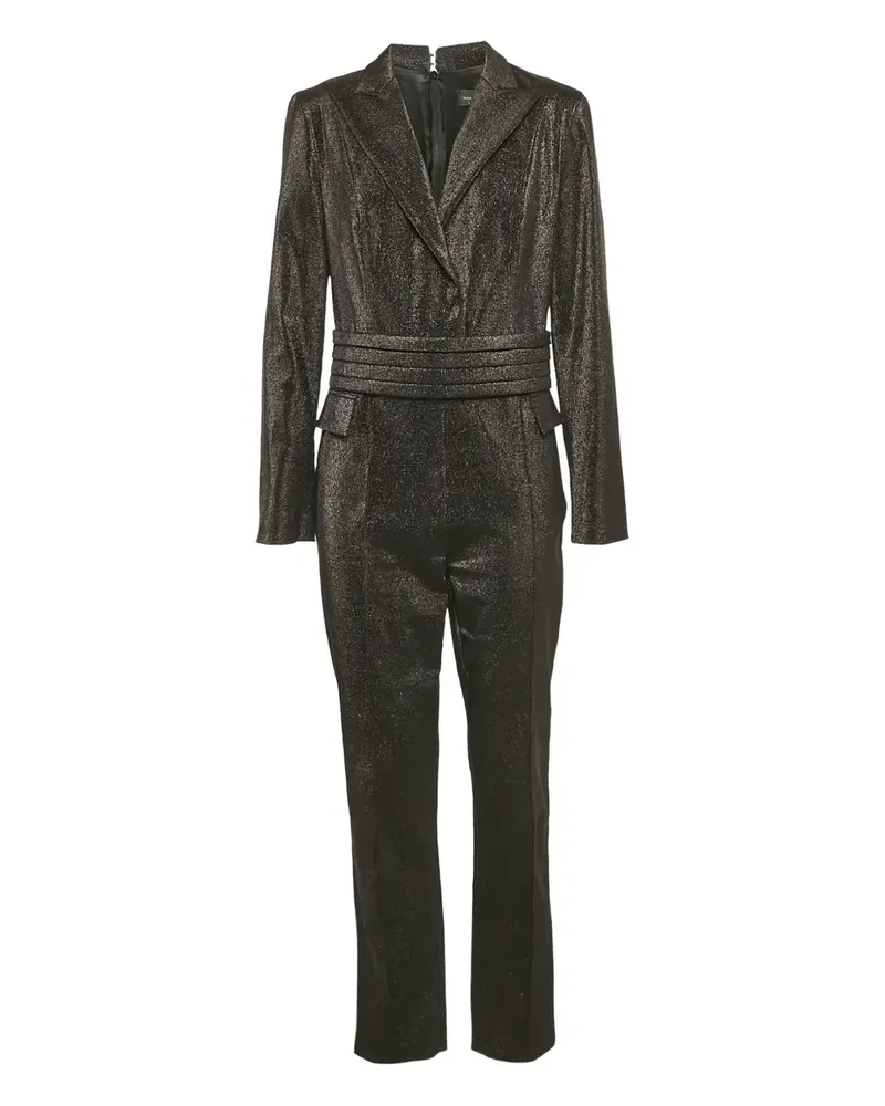 Elisabetta Franchi Jumpsuit im Glitter-Look - Schwarz Schwarz