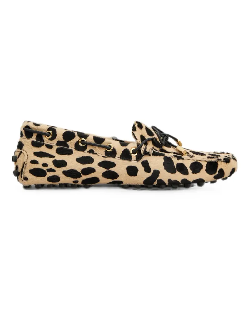 TOD'S Gommino loafers in pony-effect leather - Nude Nude