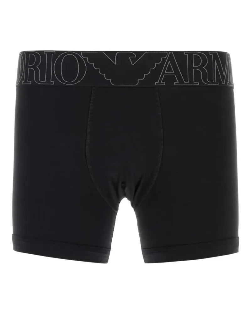 Emporio Armani logo-detail boxers - Schwarz Schwarz