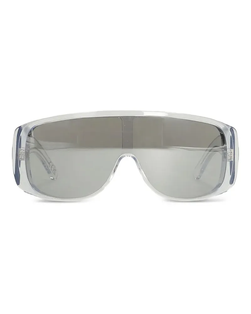 RETROSUPERFUTURE P55 Sonnenbrille mit Shield-Gestell - Silber Silber