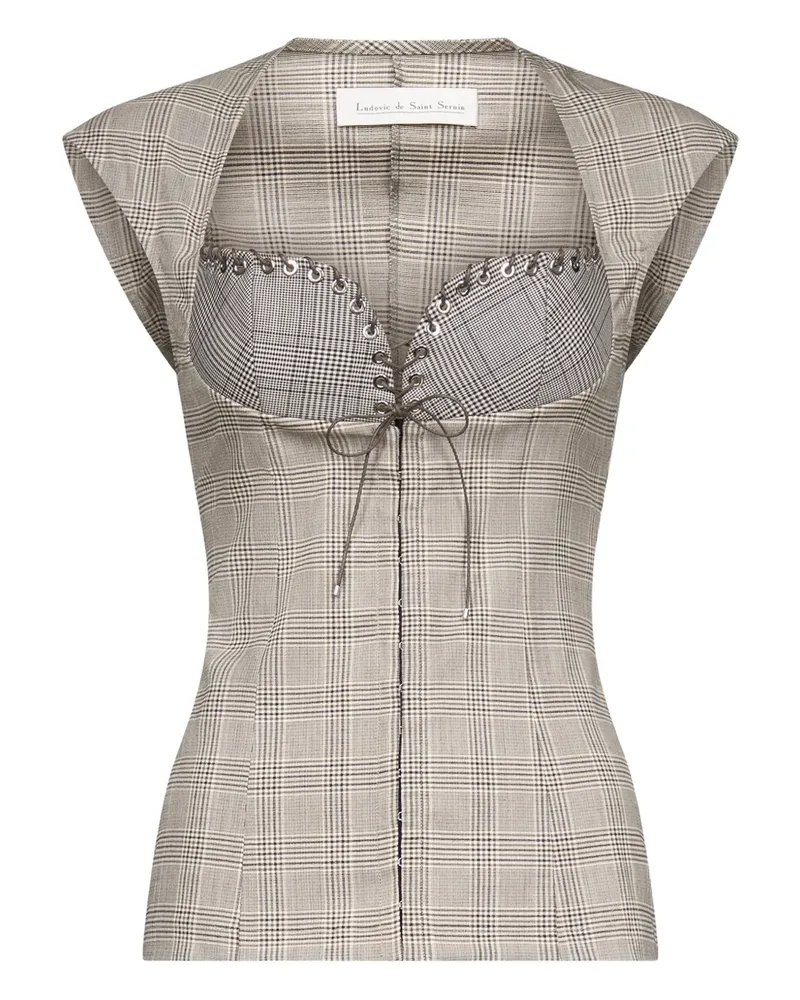 Ludovic de Saint Sernin Robin top - Nude Nude