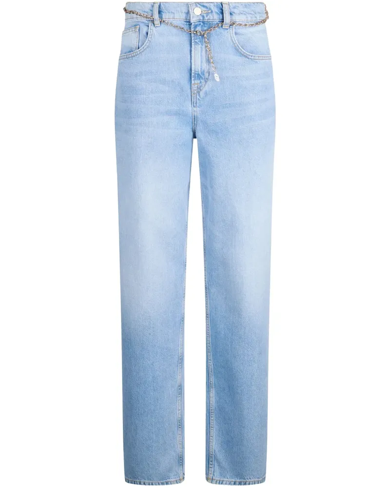 Liu Jo Straight-Leg-Jeans mit hohem Bund - Blau Blau