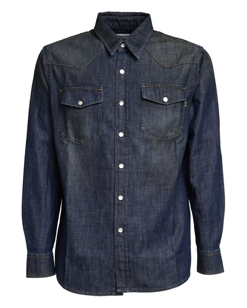 Department 5 buttoned western shirt - Blau Blau