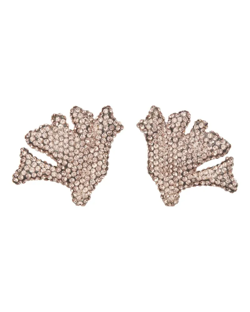 Tory Burch Coral Ohrringe mit Strass - Silber Silber