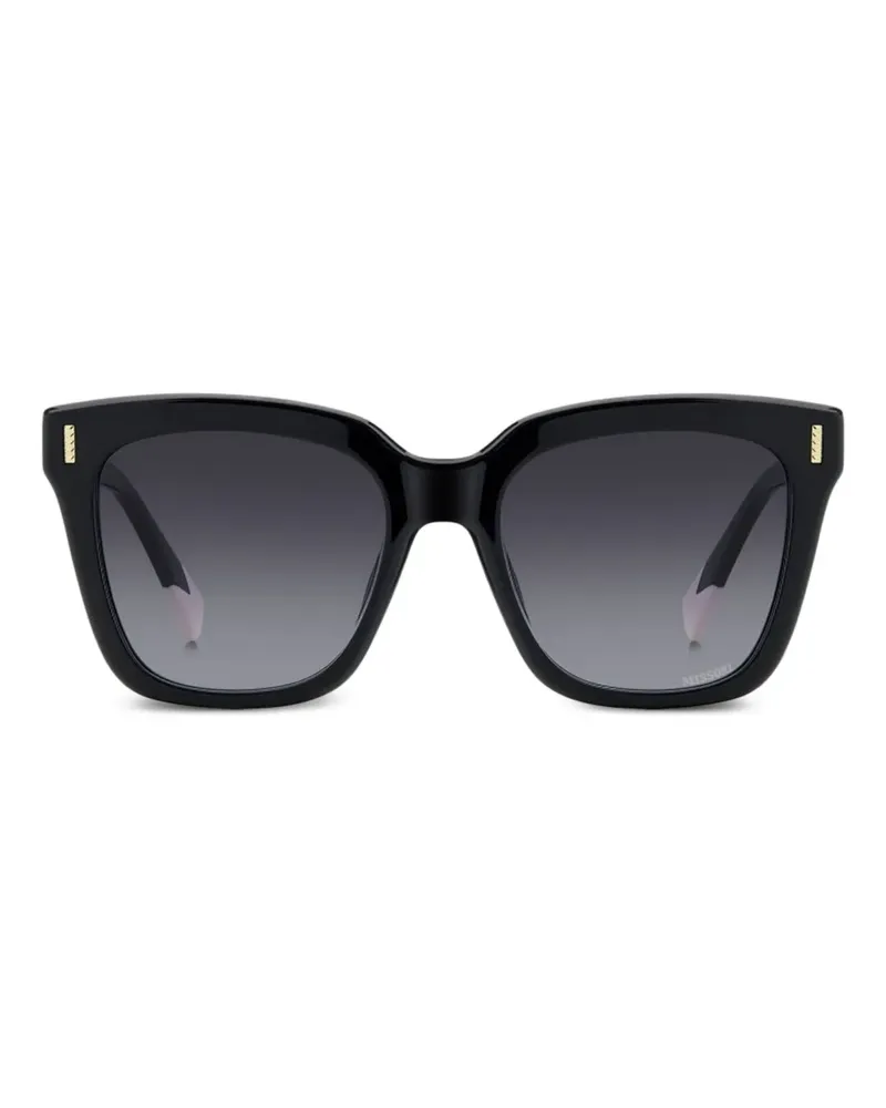 Missoni Sonnenbrille mit eckigem Gestell - Schwarz Schwarz