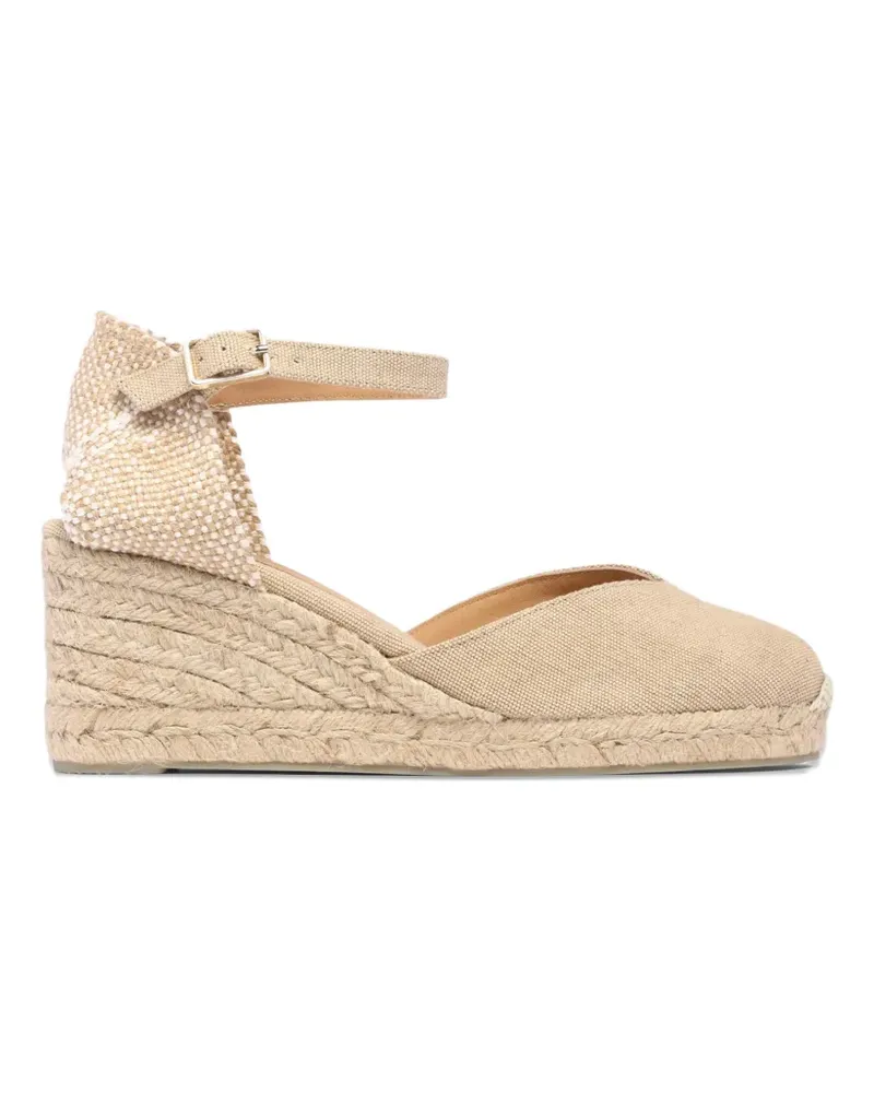 Castañer Chiarita buckle-fastening wedge espadrilles - Nude Nude