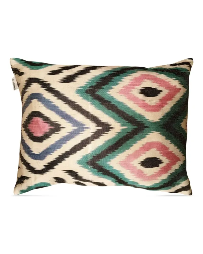 Les-Ottomans Kissen mit geometrischem Muster - Nude Nude