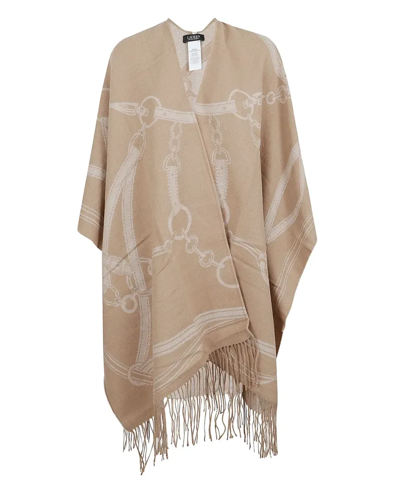 Ralph Lauren chain-pattern cape - Nude Nude
