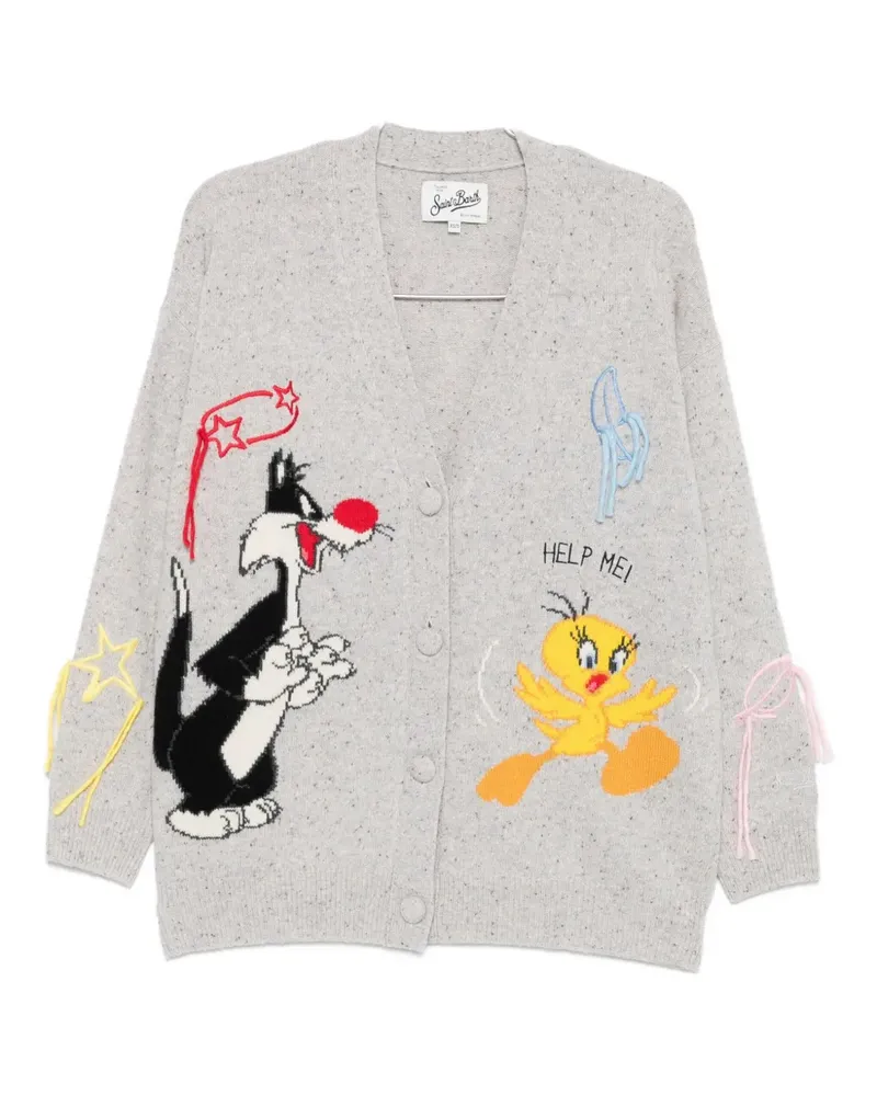 MC2 Saint Barth Cartoon Donegal cardigan - Grau Grau