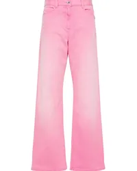 Patrizia Pepe Tief sitzende Straight-Leg-Jeans Rosa