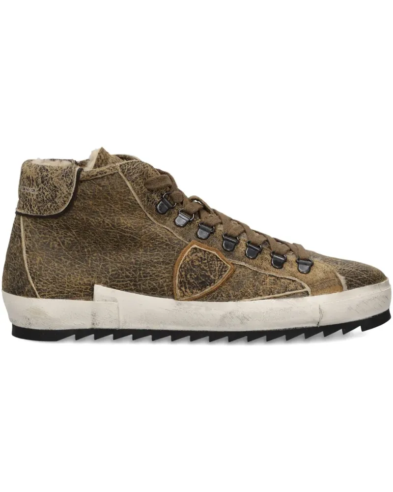 Philippe Model Prsx Sneakers im Used-Look - Braun Braun