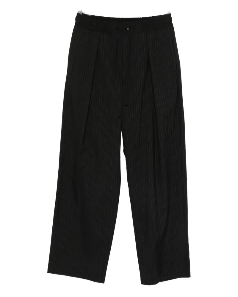 ATTACHMENT Hose mit Nadelstreifen - Schwarz Schwarz