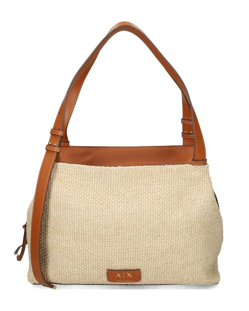 Armani Exchange mini woven shoulder bag - Nude Nude