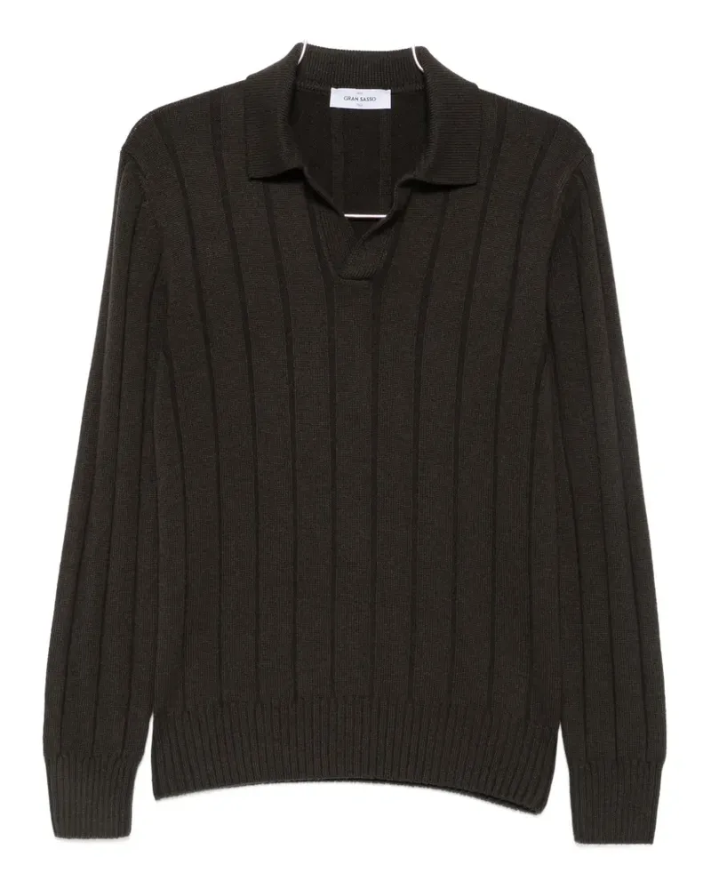 Gran Sasso Gerippter Pullover - Braun Braun