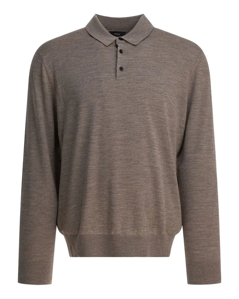 Vince Poloshirt mit Knopfleiste - Grau Grau