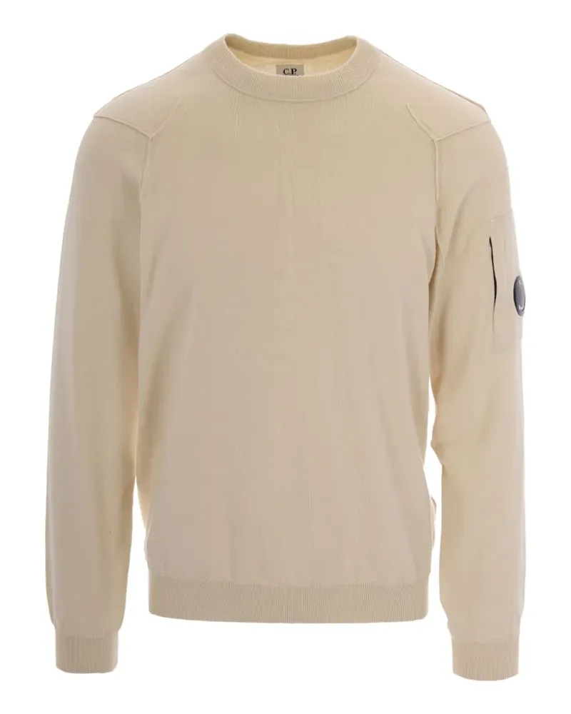 C.P. Company Lens-detail sweater - Nude Nude