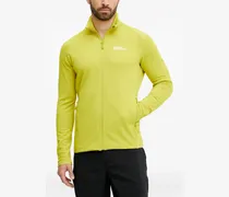 Sweatshirt mit Reißverschluss - Gelb