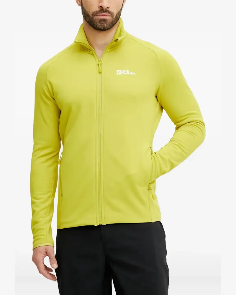 Jack Wolfskin Sweatshirt mit Reißverschluss - Gelb Gelb
