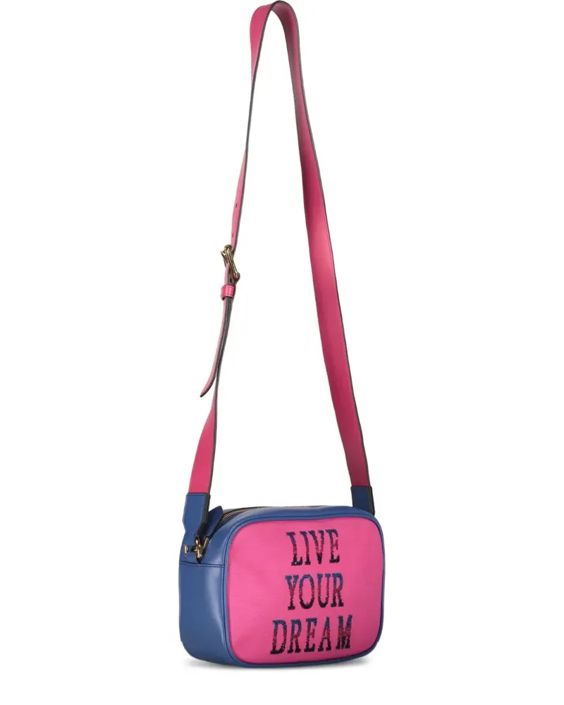Alberta Ferretti Mini Umhängetasche mit Pailletten - Rosa Rosa