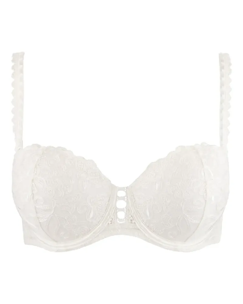 Aubade Pour Toujours Bandeau-BH mit Stickerei - Weiß Weiß
