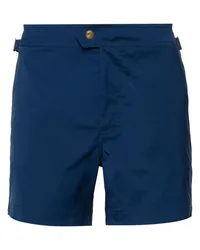 Tom Ford Badeshorts aus kompaktem Popeline Blau