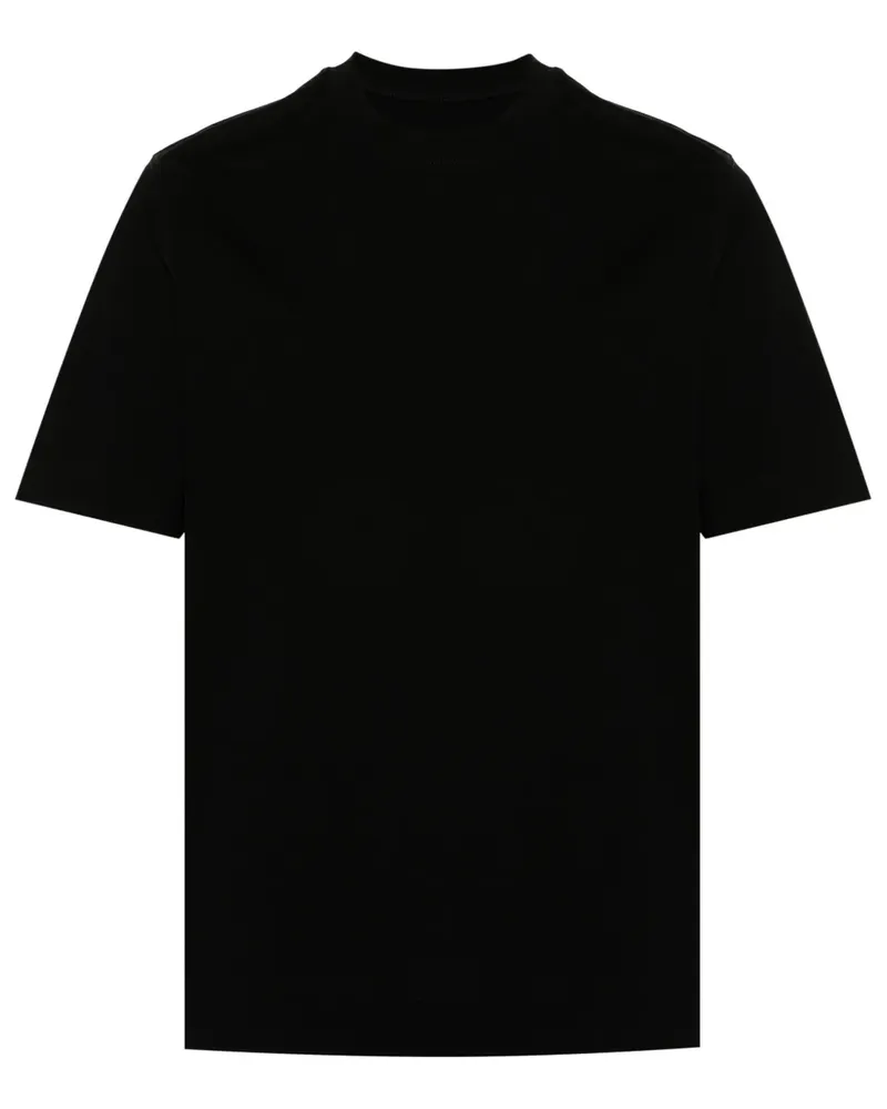 CIRCOLO 1901 Pikee-T-Shirt mit Rundhalsausschnitt - Schwarz Schwarz