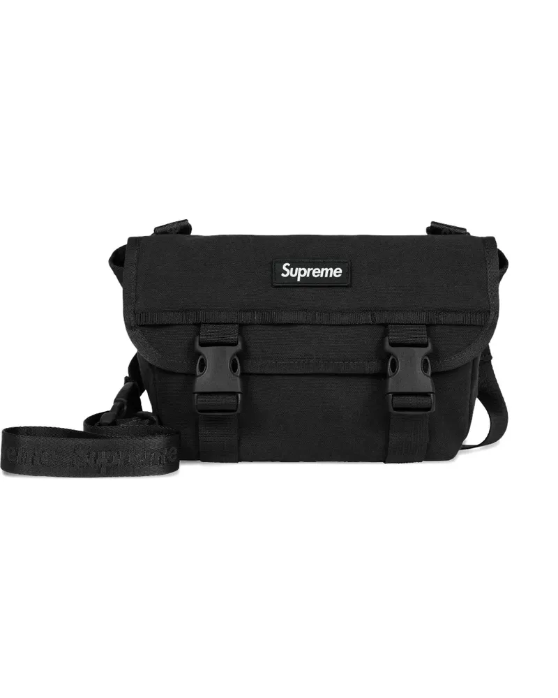Supreme Being Mini Kuriertasche mit Logo-Patch - Schwarz Schwarz