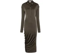 Mittellanges Hemdkleid - Grün