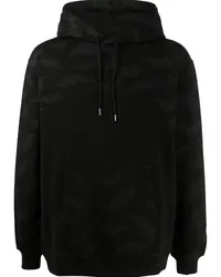 maharishi Hoodie mit Fledermaus-Print Schwarz