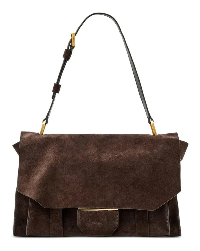 AllSaints Ursa Schultertasche mit Schnallendetail - Braun Braun