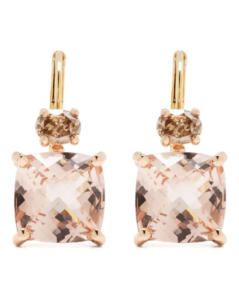 Wouters & Hendrix 18kt Rotgoldohrringe mit Diamanten Gold