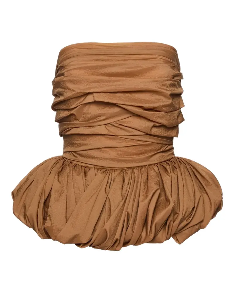 Magda Butrym ruched peplum top - Braun Braun