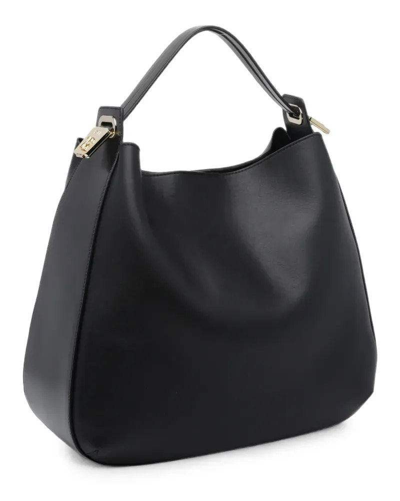 Fabi Handtasche aus Leder - Schwarz Schwarz