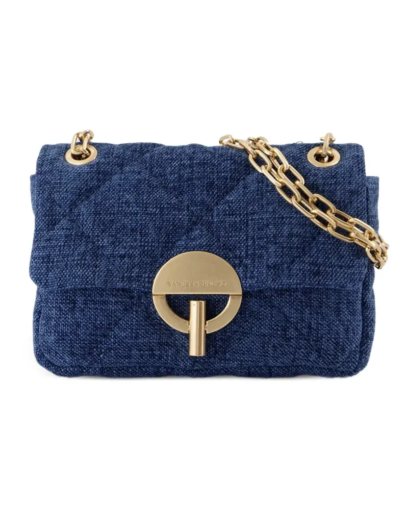 Vanessa Bruno Nano Moon Schultertasche mit Kettenriemen - Blau Blau