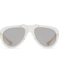 Burberry Shield Mask Pilotenbrille Weiß