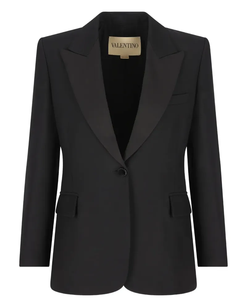Valentino Garavani Einreihiges Sakko - Schwarz Schwarz
