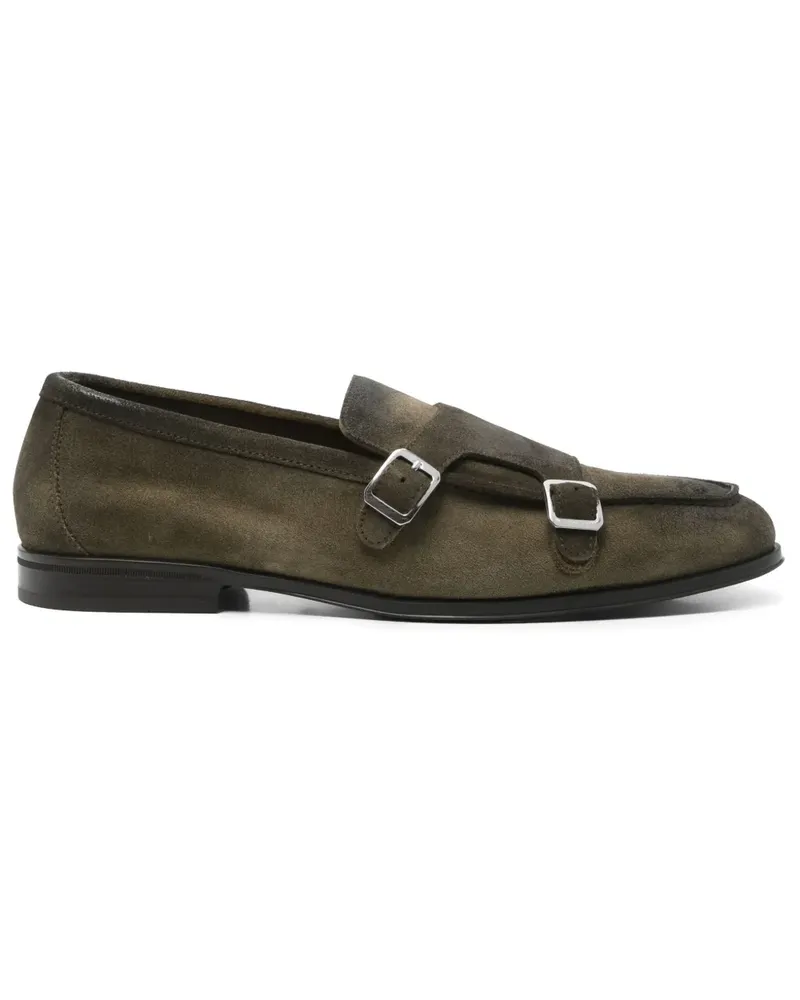 Doucal´s Monk-Schuhe aus Wildleder - Grün Grün