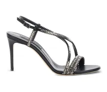 Josephine Sandalen mit Riemen - Schwarz