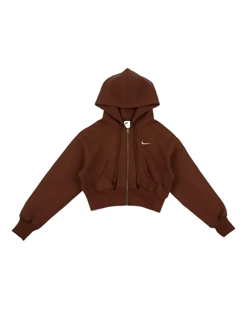 Nike NSW Phoenix Hoodie mit Reißverschluss - Braun Braun