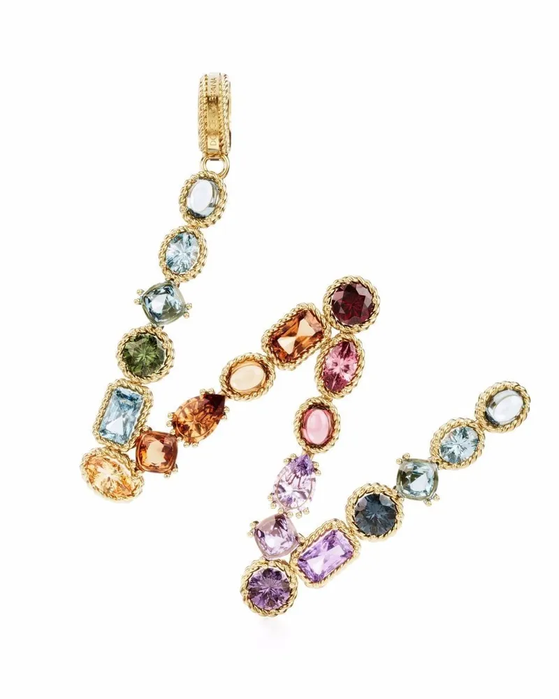 Dolce & Gabbana 18kt Gelbgoldanhänger mit Edelsteinen